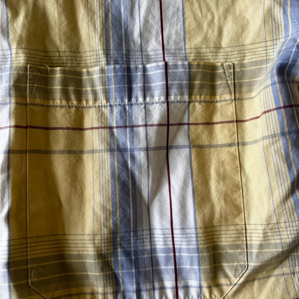 Pendleton Yellow and Light Blue Plaid Shirt - Small - Cotton - Picture 5 of 9